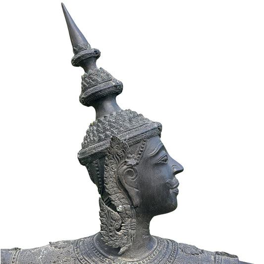 Bronze Phra Ram Schütze - Thailändische Ramakien-Statue