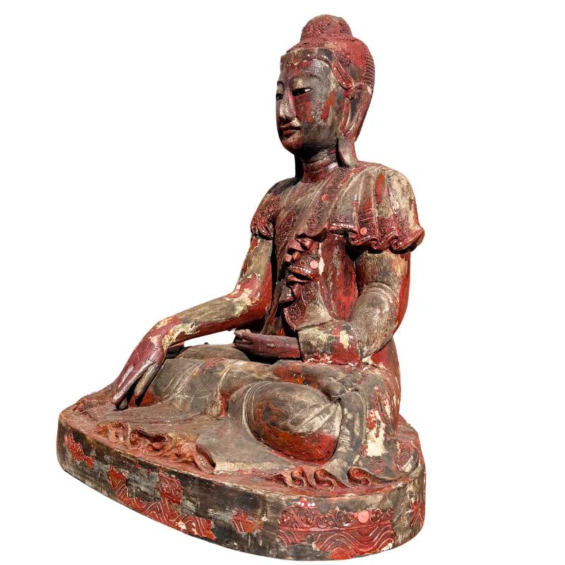 Große Buddha-Skulptur aus Holz (Mandalay)
Große Buddha-Skulptur aus Holz (Mandalay