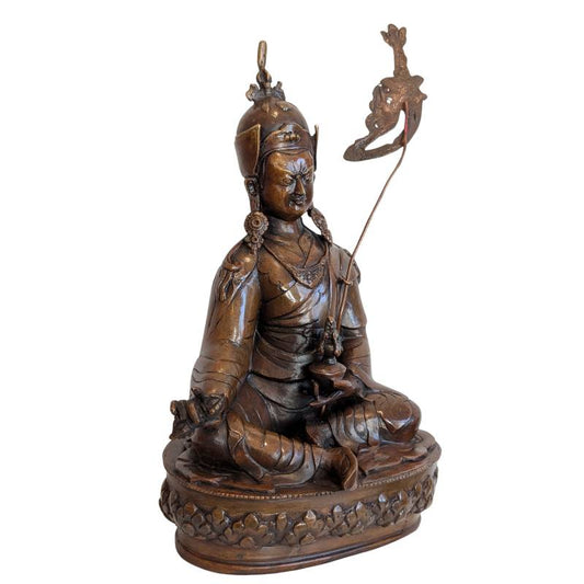 Bronzene Padmasambhava-Statue aus Tibet, Vajrayana-Buddhismus, 19. Jahrhundert