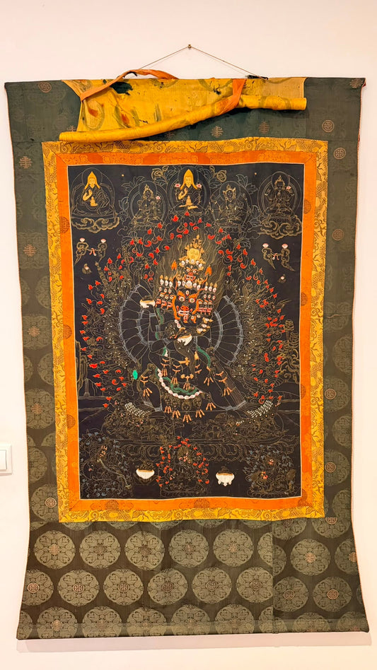 Het Geheim van de Zwarte Thangka: Een Museaal Meesterwerk uit de Tibetaanse Kloosters