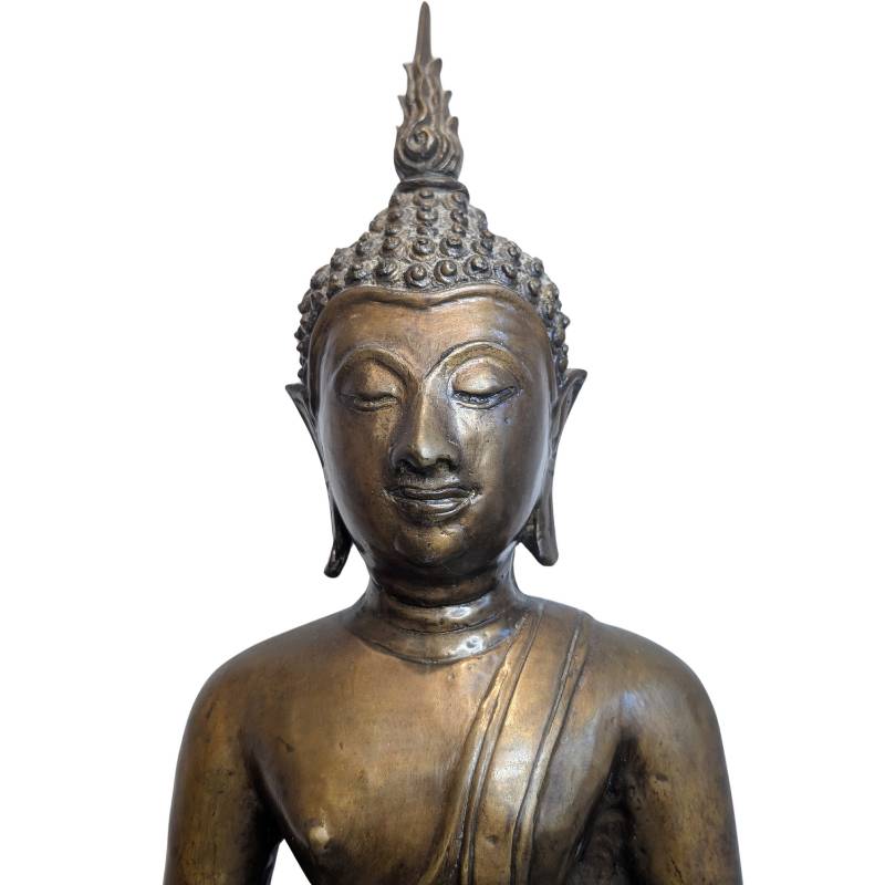 Bronzebuddha mit reich verziertem Sockel

Bronzebuddha mit verziertem Sockel