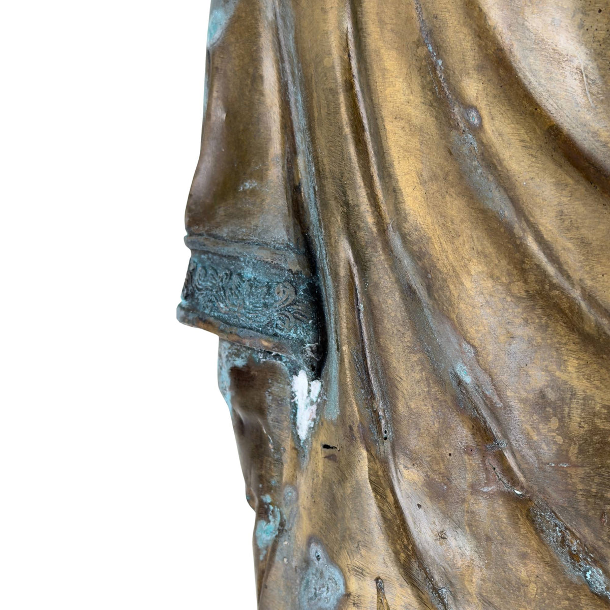 Staande Chinese bronzen Medicijnboeddha van 98 cm – opname 8