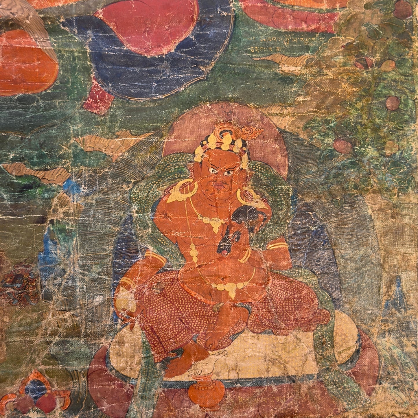 Tibetische Sakya-Linien-Thangka mit Hevajra – Frühe Ngor-Tradition, 15. Jahrhundert