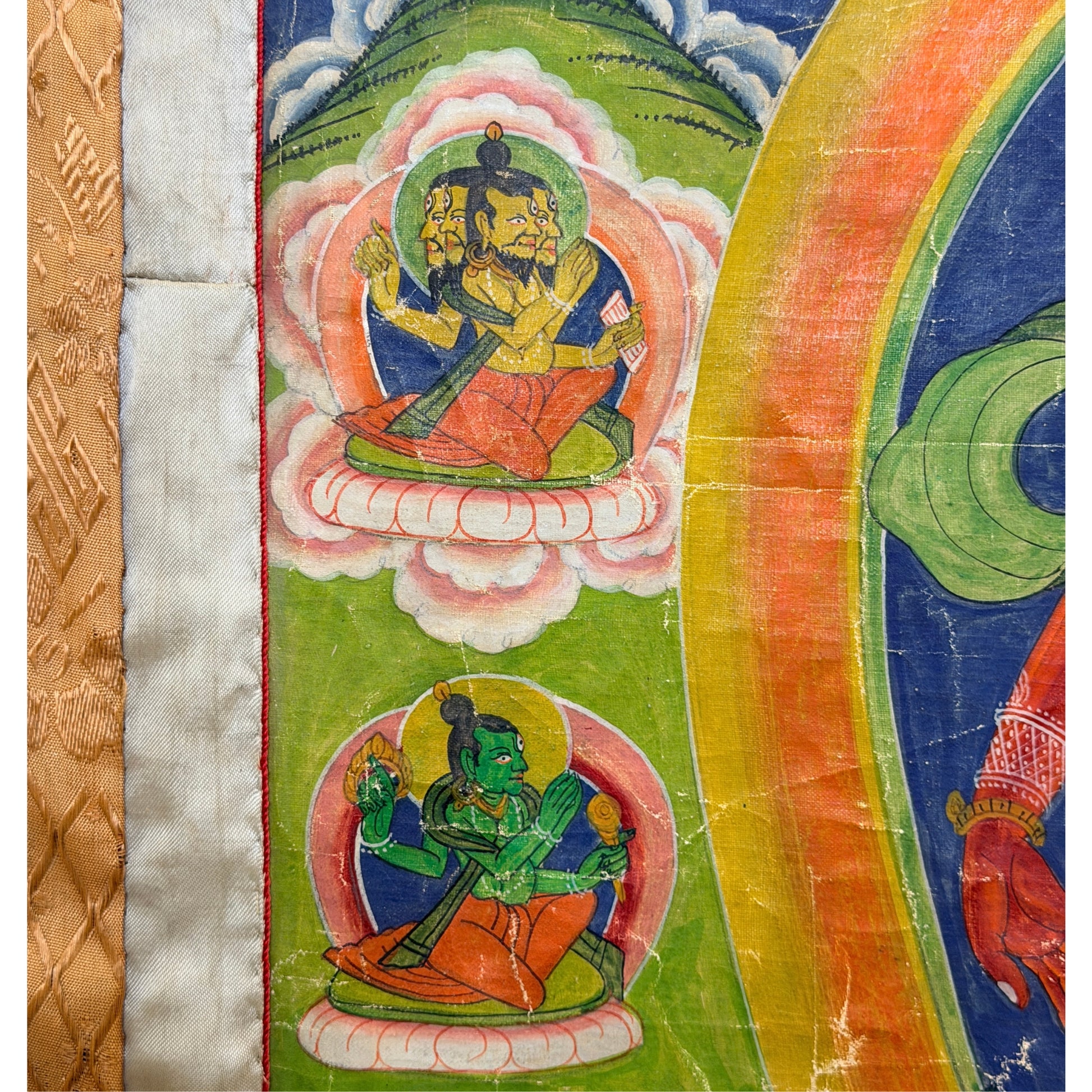 19. Jahrhundert Thangka von Rakta Tara aus Nepal