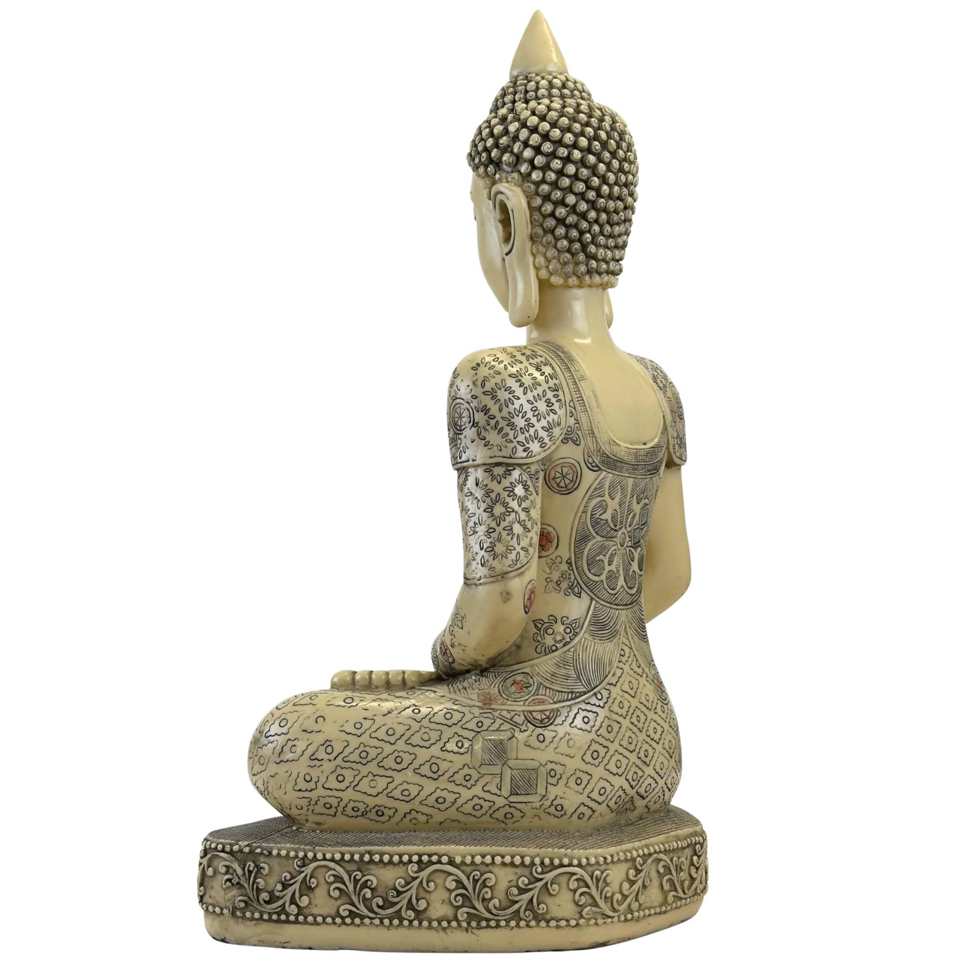 Thai Buddha Statue XL geometrische Muster