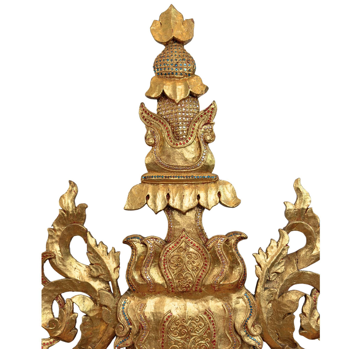 Monumentales birmanisches Tempelgiebel-Ensemble im Mandalay-Stil – Ansicht 3