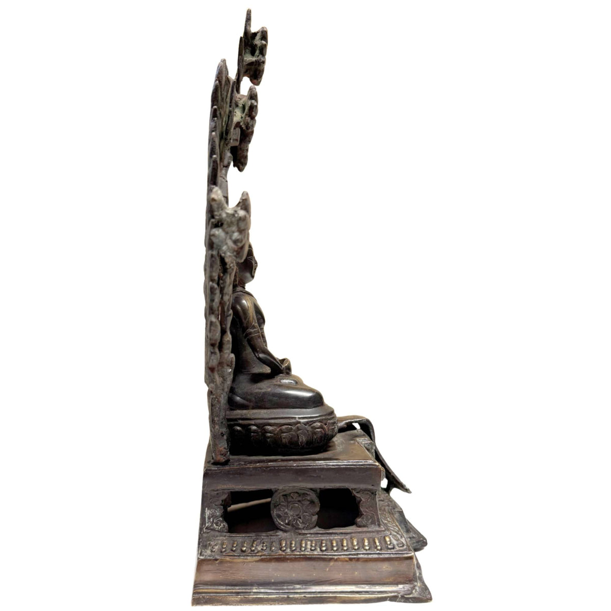 Museumswürdige Himalaya-Bronzefigur aus Mustang / Lo – Ansicht 1