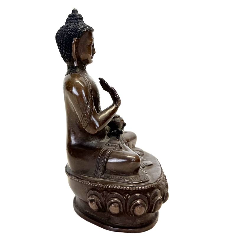 Antiker nepalesischer Bronze-Medizin-Buddha
