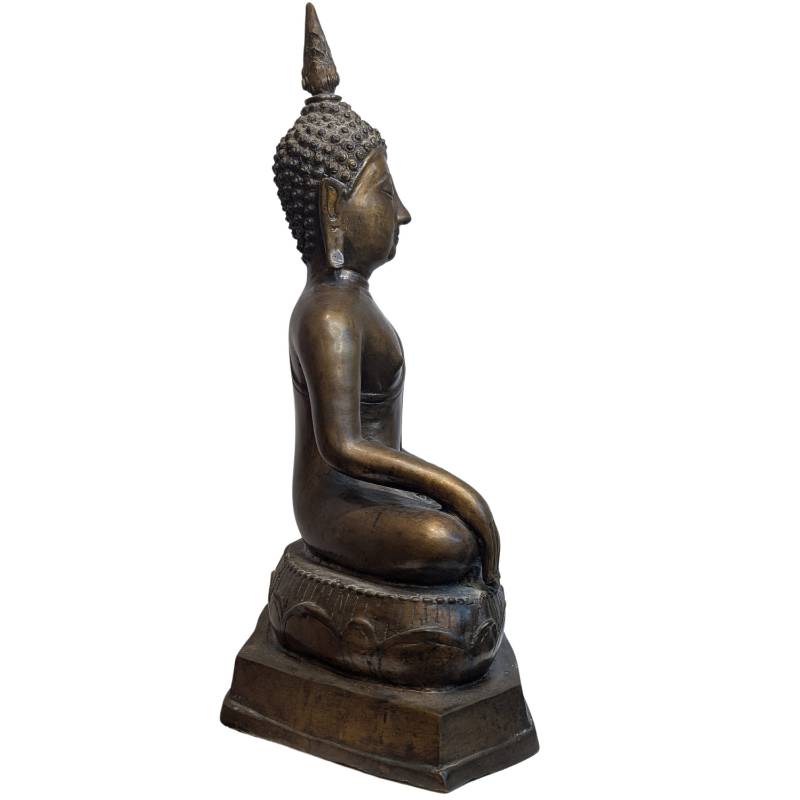 Buddha-Statue aus Bronze aus dem 19. Jahrhundert

