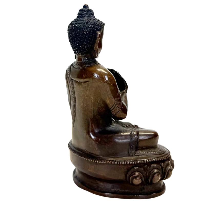 Bronzener Bhaisajyaguru-Buddha 13 cm
