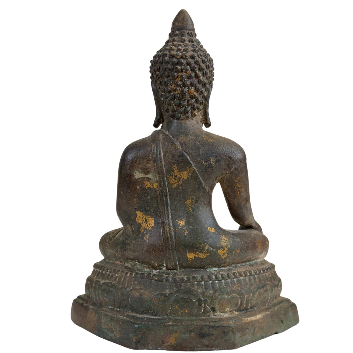 Antiker Ayutthaya-Buddha in Bhumisparsha-Mudra – Ansicht 5