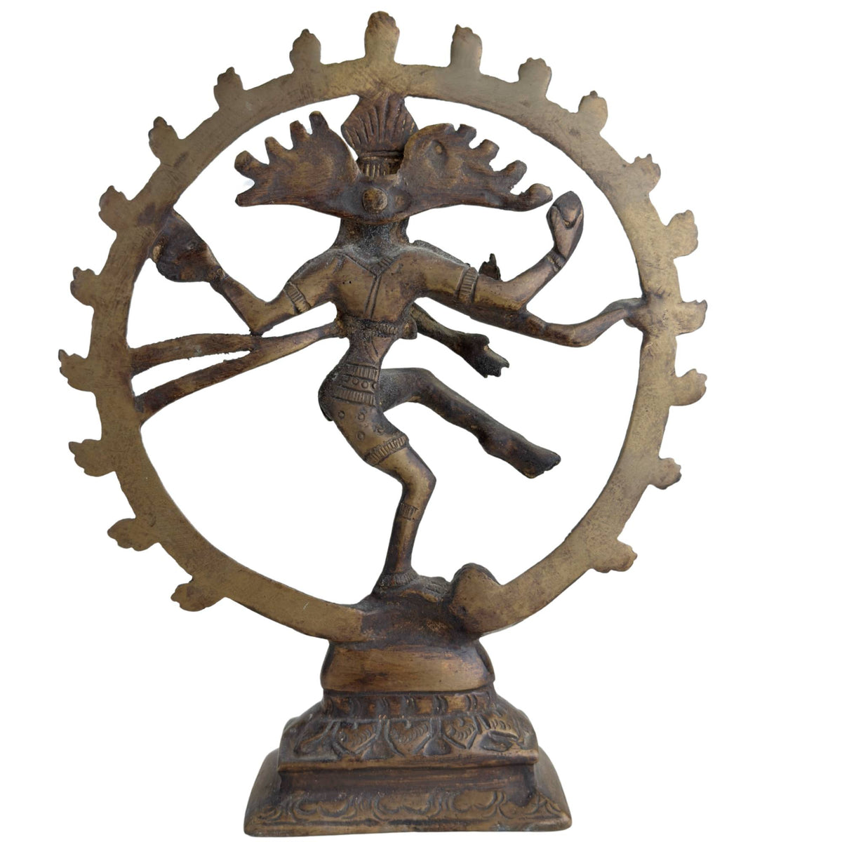 Indian bronze Shiva Nataraja figure – detail