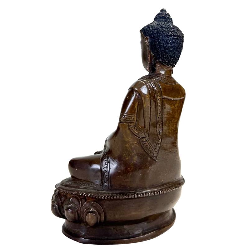 Antike bronzene Buddha-Statue Bhaisajyaguru

