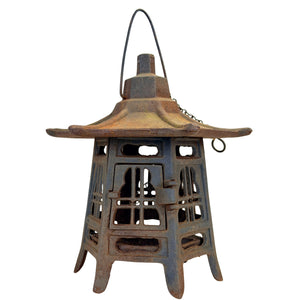 Japanische Tōrō-Tempellaterne aus Gusseisen – 25 cm