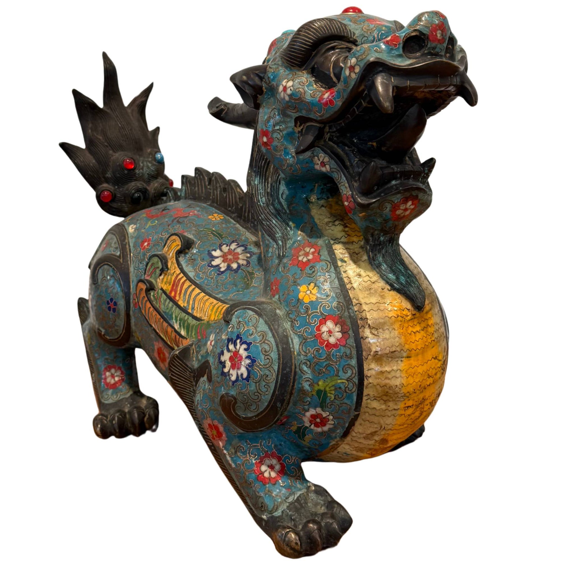 Antikes Paar Pixiu-Figuren

