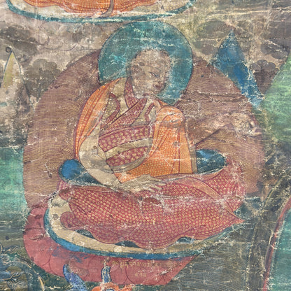 Monumentale tibetische Thangka der Sakya-Linie mit Hevajra – Ansicht 7