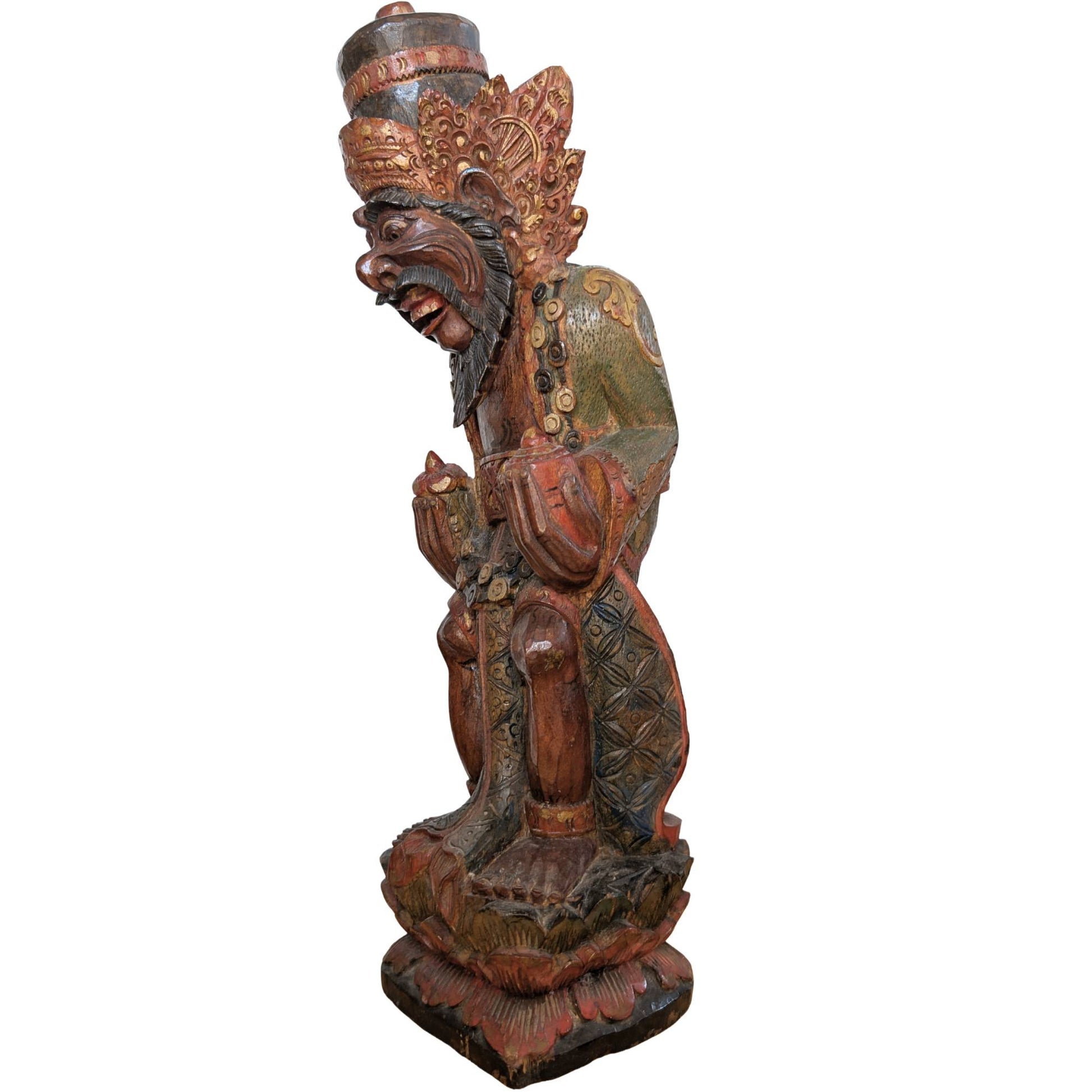 Dekorative Rishi-Statue aus Holz
...