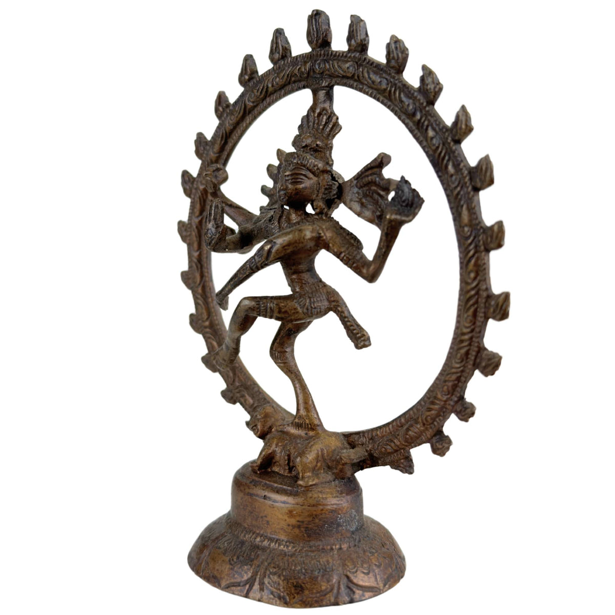 Set of three bronze Shiva Nataraja figures from India – view 7