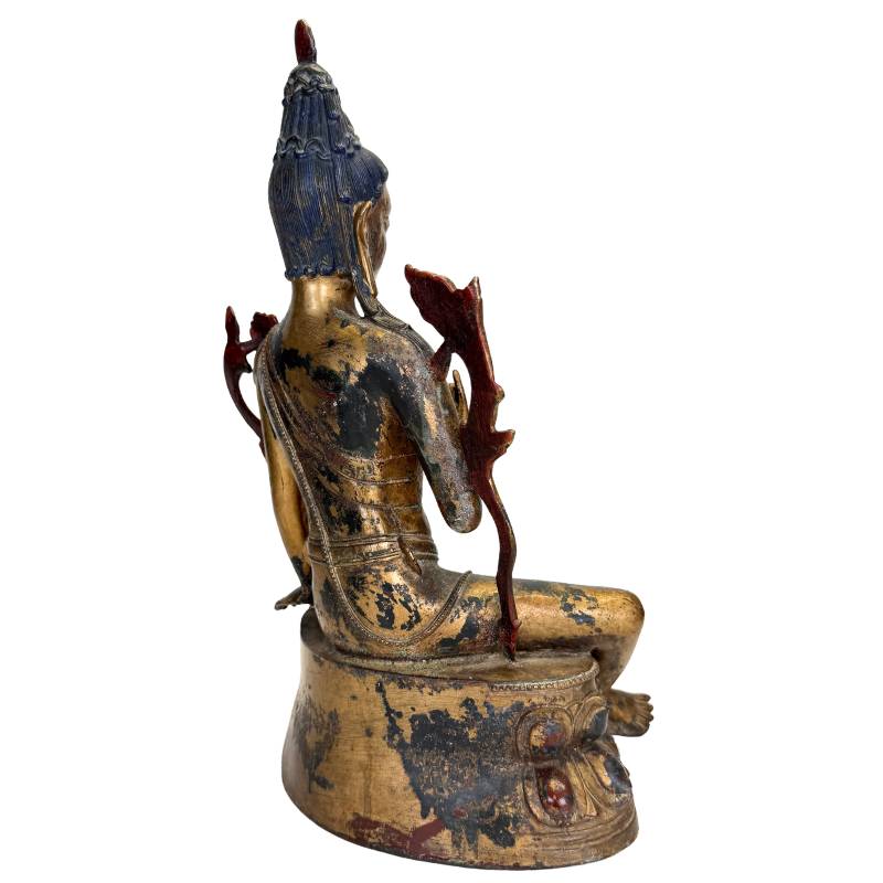 Vollständig fertiggestellte Altarstatue aus Bronze – 2. Hälfte des 20. Jahrhunderts