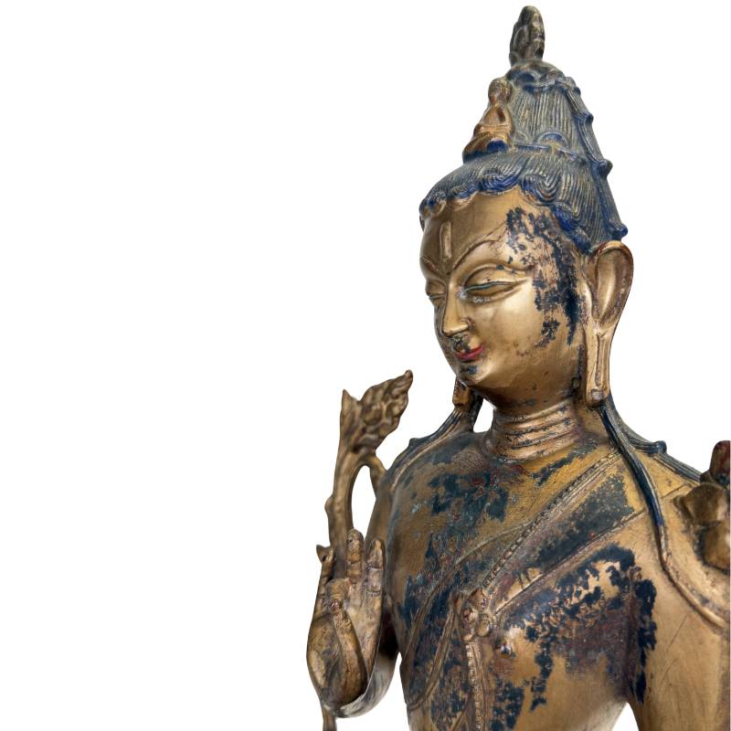 Exklusiver asiatischer Bodhisattva aus Bronze