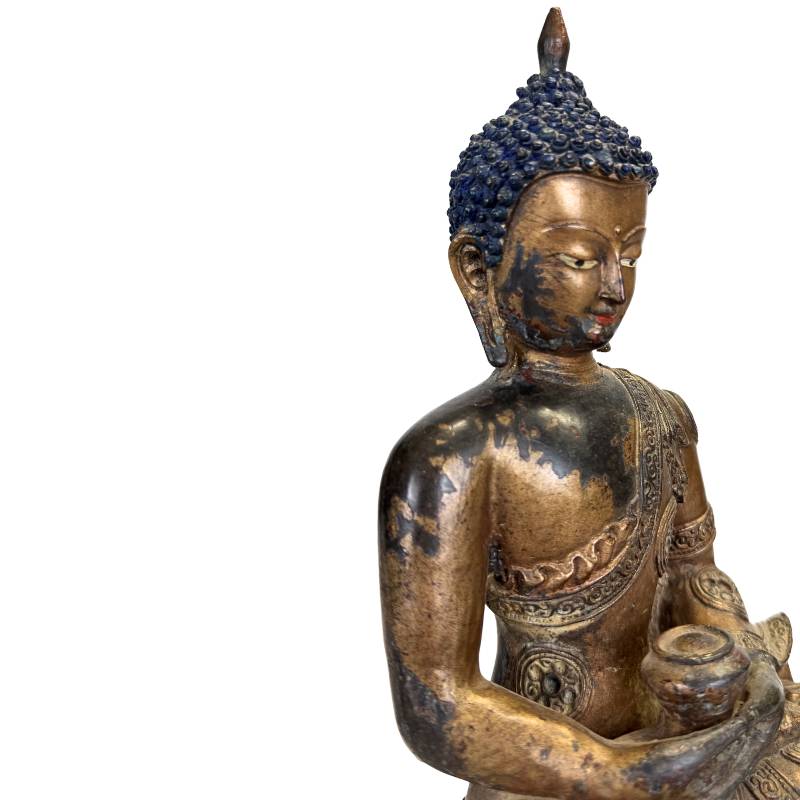 Vergoldeter Bhaisajyaguru-Medizinbuddha, 20. Jahrhundert