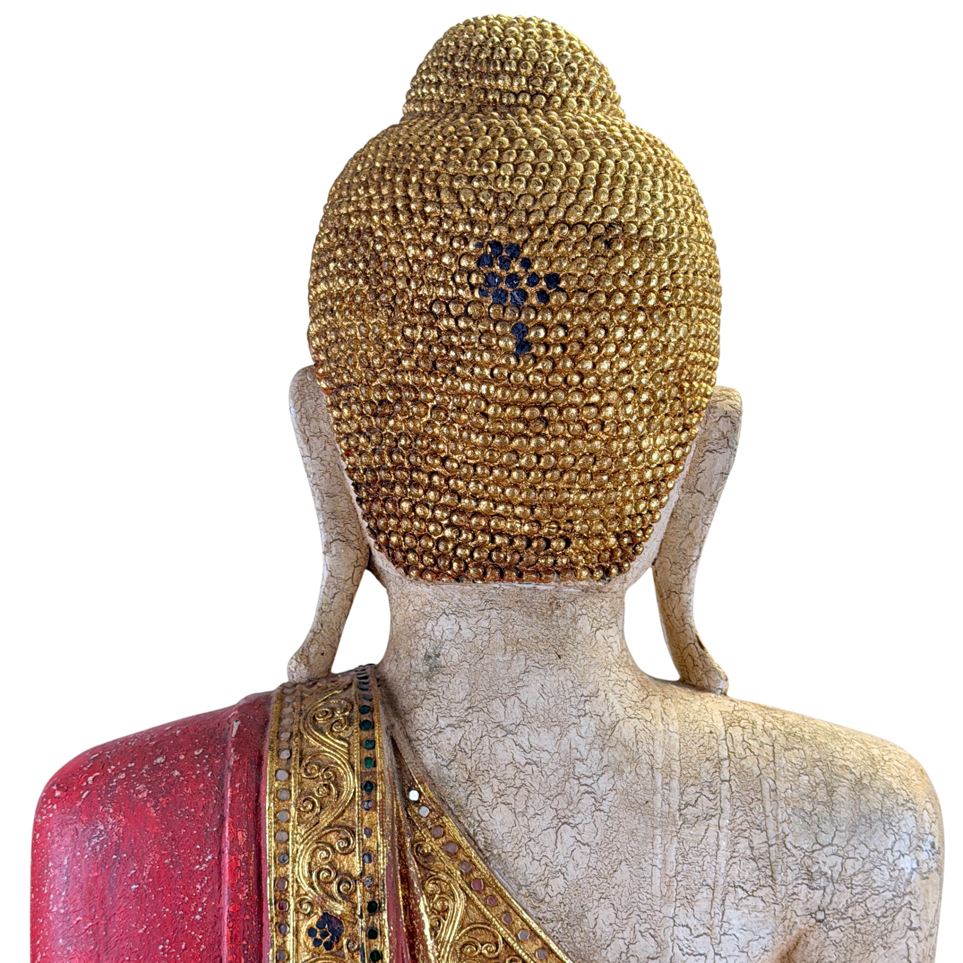 Handgemaakte Boeddha uit Myanmar daterend rond 1970