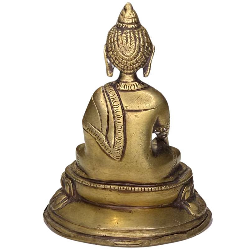 Kompakte Buddha-Figur, ideal für einen Reisealtar oder zur Meditation.