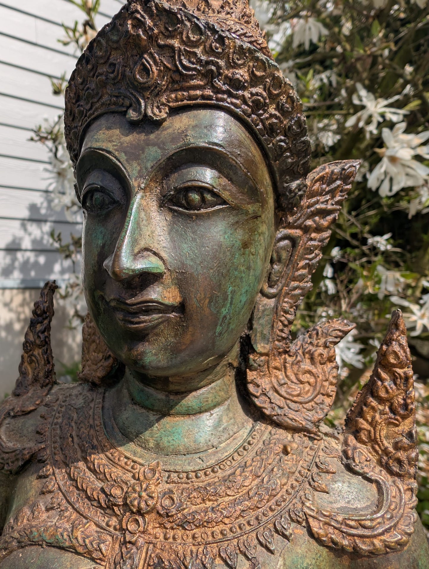Thailändische Tempelwächter aus Bronze, Losnummer 433

