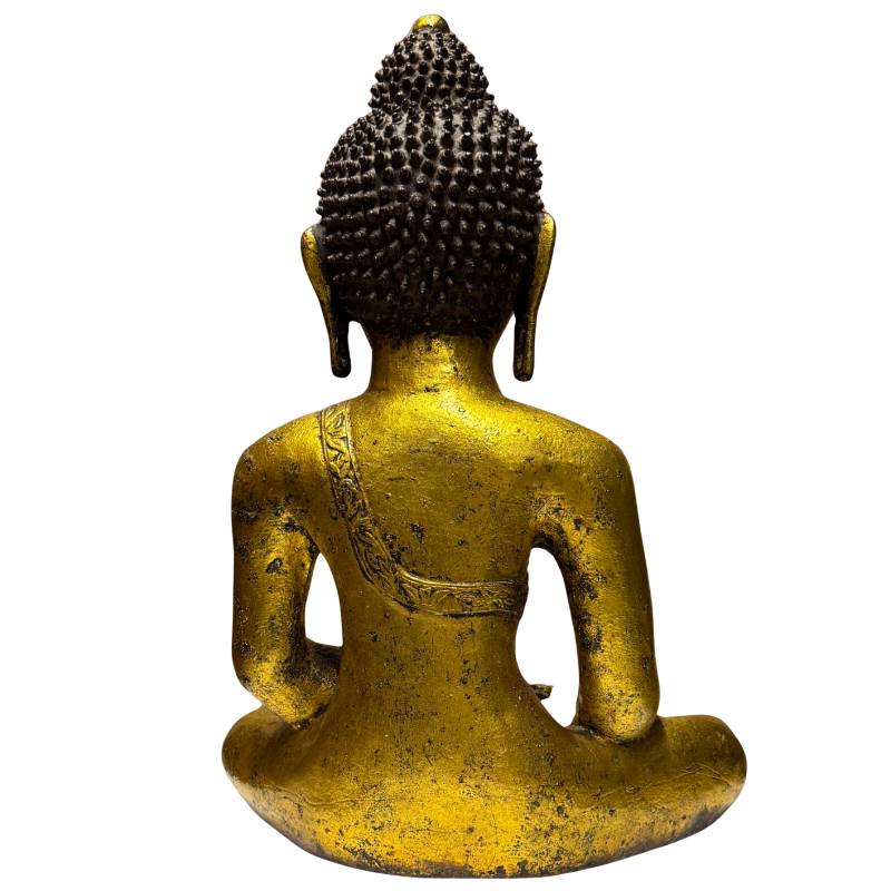 Seltene vergoldete Buddha-Figur aus Eisen, Qing-Dynastie, Investor