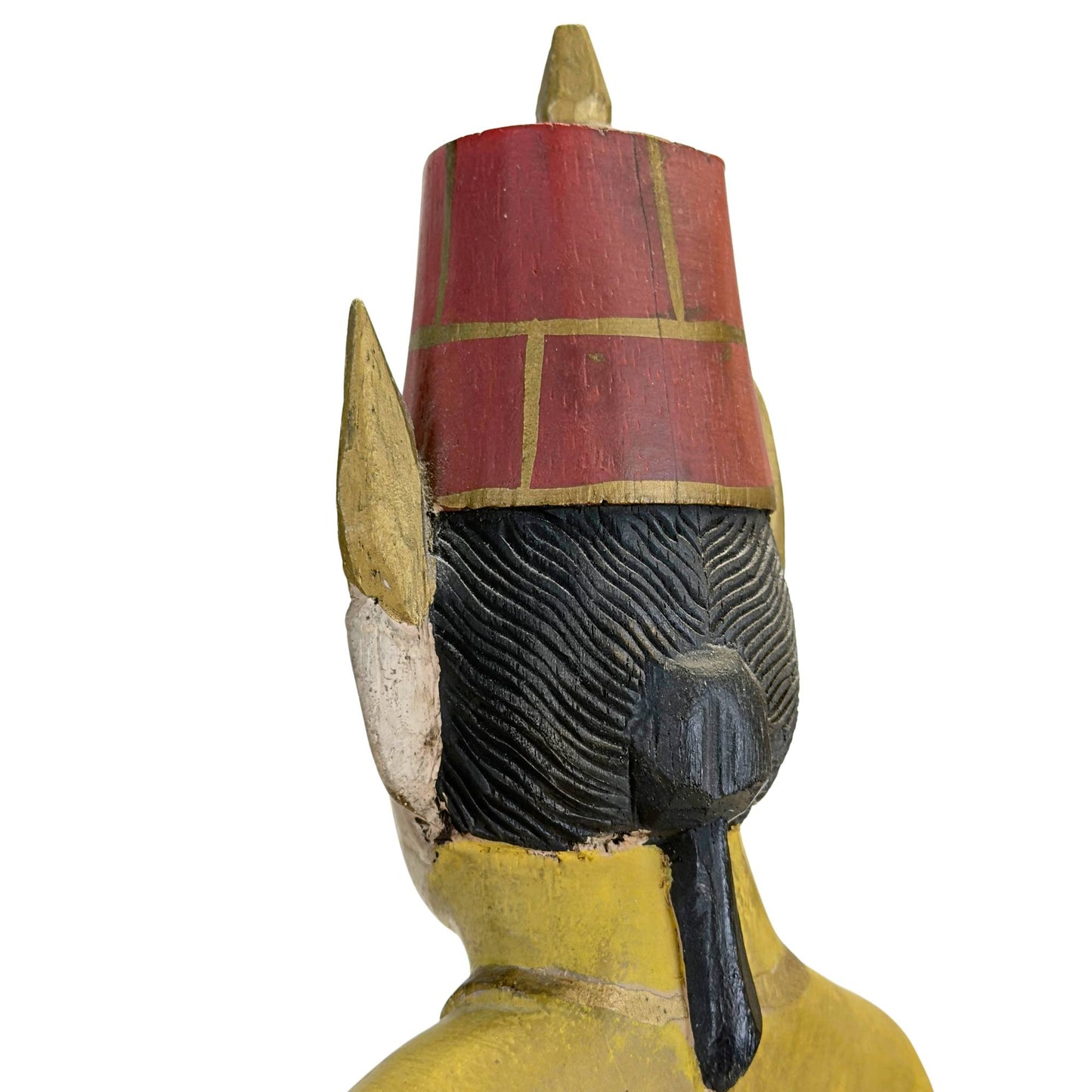 Rückansicht des Sets, die die vollständige polychrome Lackierung zeigt.