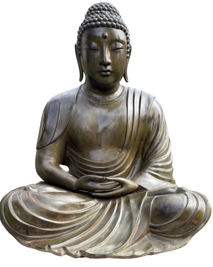 Bronzene Amida Buddha-Statue als große Buddha‑Gartenstatue