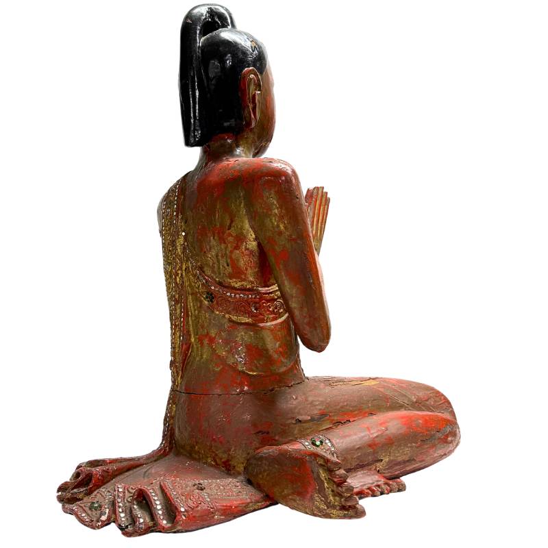 Antike burmesische Gebetsstatue aus Holz eines Mönchs


Gebetsstatue eines Mönchs aus Holz aus Burma