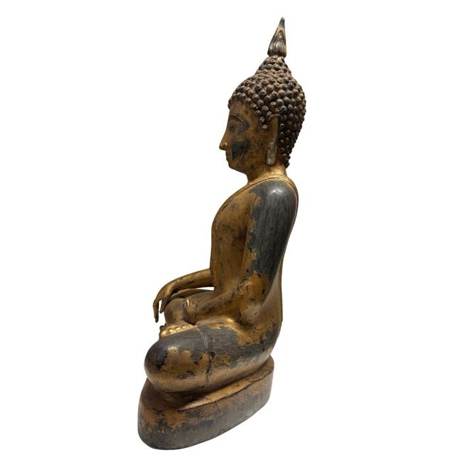 Antike Buddha-Statue aus Bronze aus Thailand