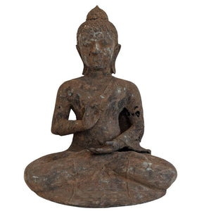 Antike Buddha-Statue aus Bronze – Burma, 17.–18. Jahrhundert