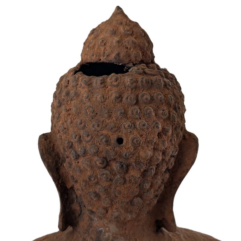 Burma Antik Buddha Statue Bronze Sammlerstück Meditation Mudra 1stbuddha