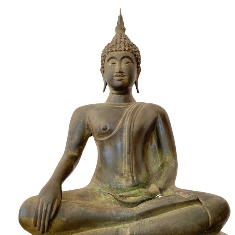 Antike Buddha-Statue aus Bronze für rituelle Zwecke