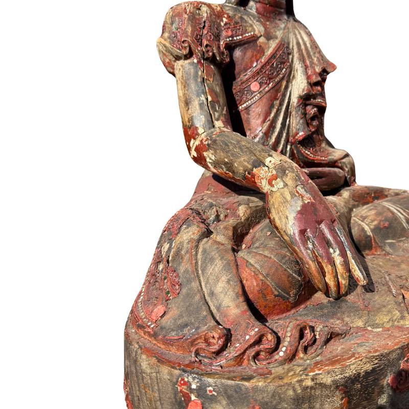 Antike Buddha-Statue aus Holz aus der burmesischen Tempeltradition


Eine Buddha-Statue aus Holz, die der burmesischen Tempeltradition entstammt ...