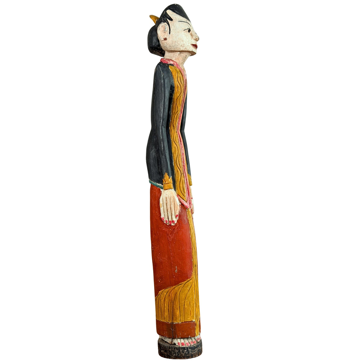 Antikes Loro-Blonyo-Paar aus Zentraljava, ca. 1930 – Ansicht 23