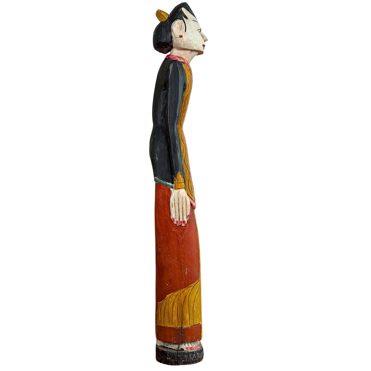 Antikes Loro-Blonyo-Paar aus Zentraljava, ca. 1930 – Ansicht 26