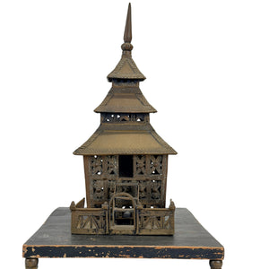 Antikes sumatranisches Messing-Moscheemodell – Indonesien – ca. 1900–1920