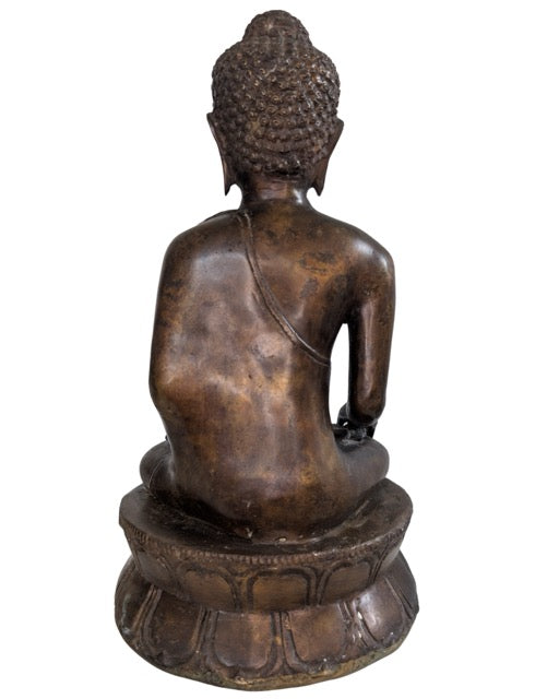 Antike Tempelstatue aus Südostasien, Höhe 35 Zentimeter.