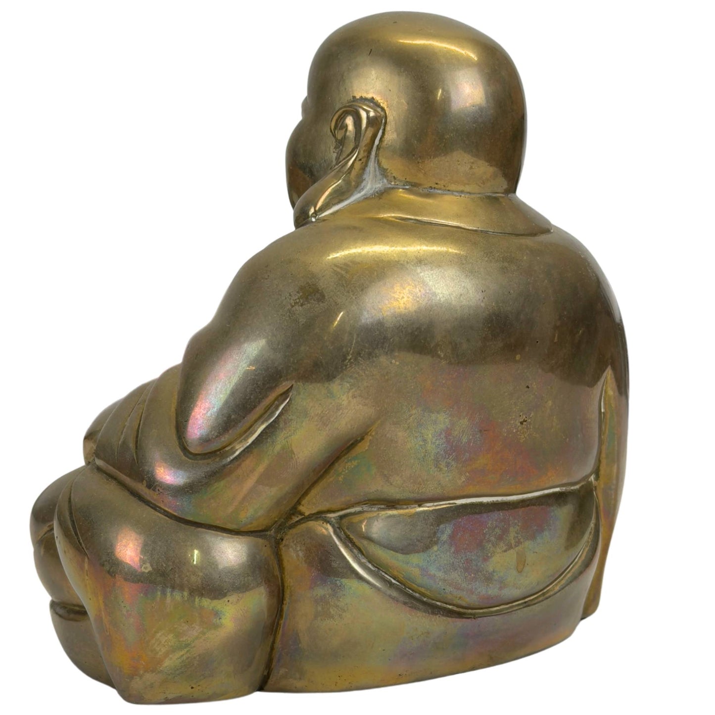 Unverfälschter historischer Zustand einer chinesischen Buddha-Statue aus Messing