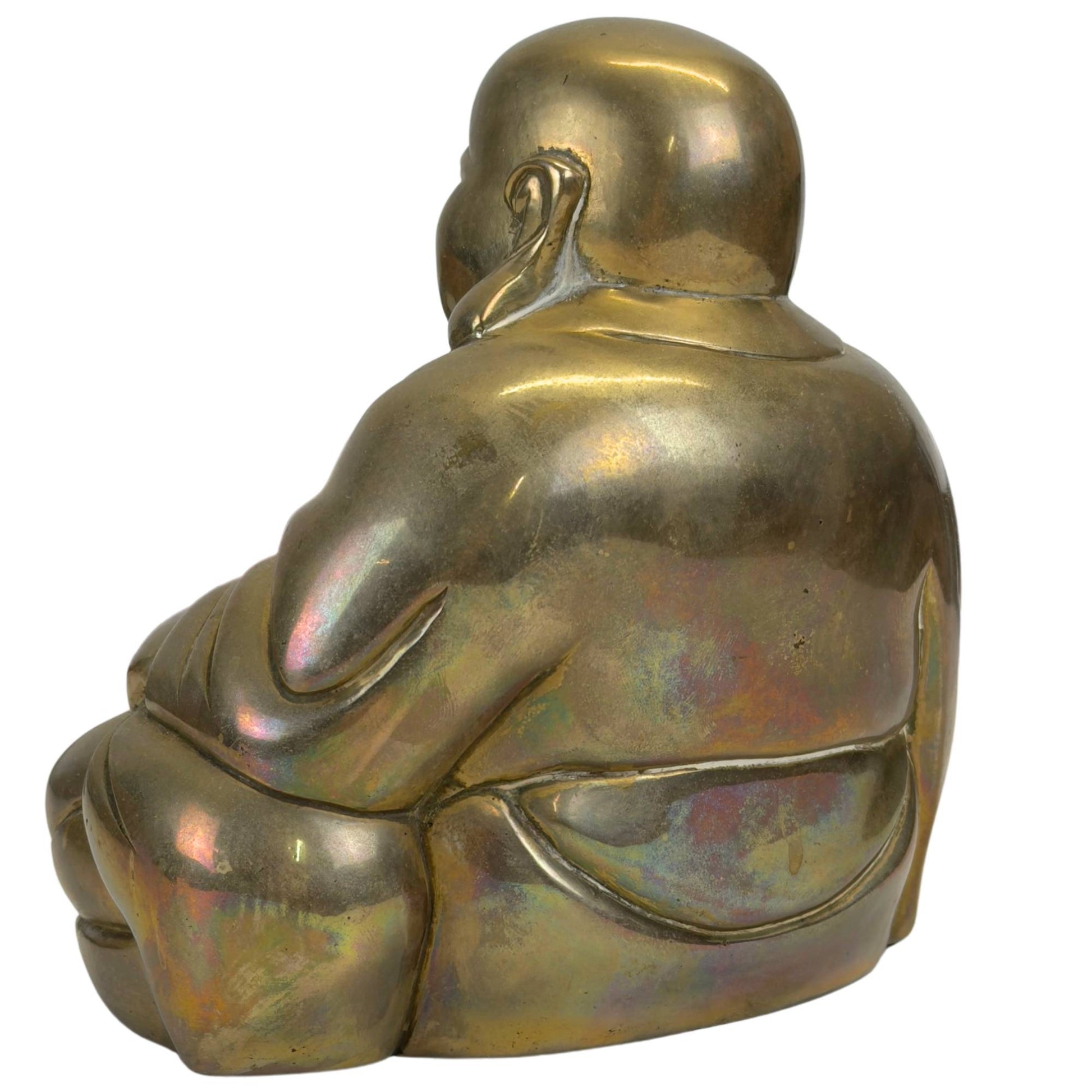 Unverfälschter historischer Zustand einer chinesischen Buddha-Statue aus Messing