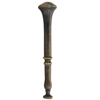 Antiker bronzener Stempel mit balustergestaltigem Handgriff aus dem 17. Jahrhundert