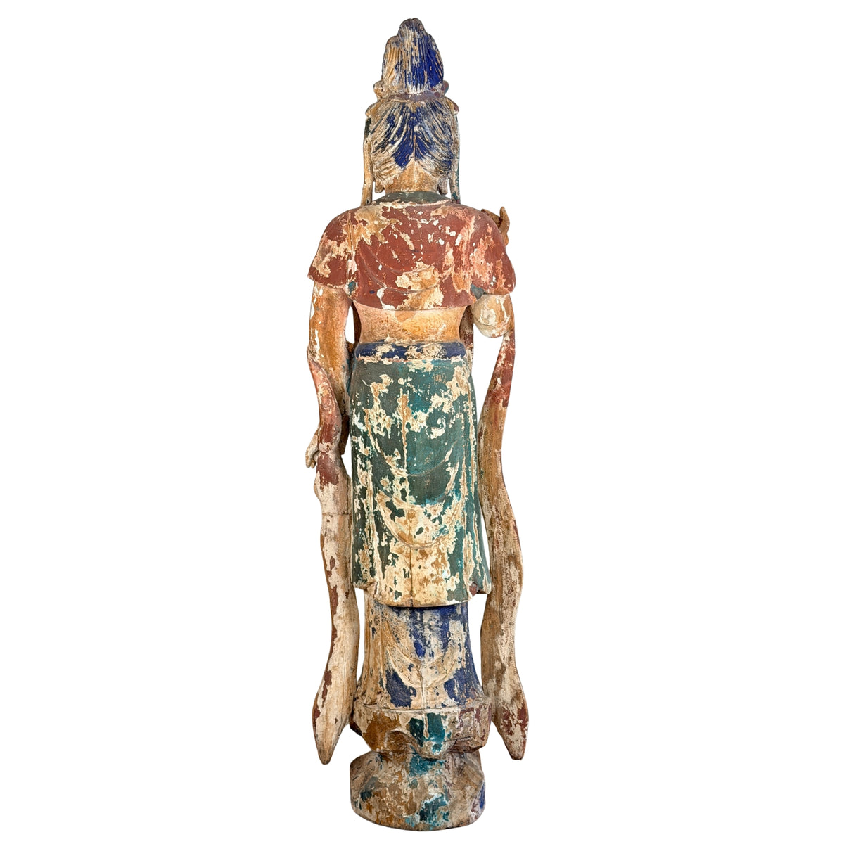 Monumentale antike chinesische Guanyin, Dreiviertelansicht links