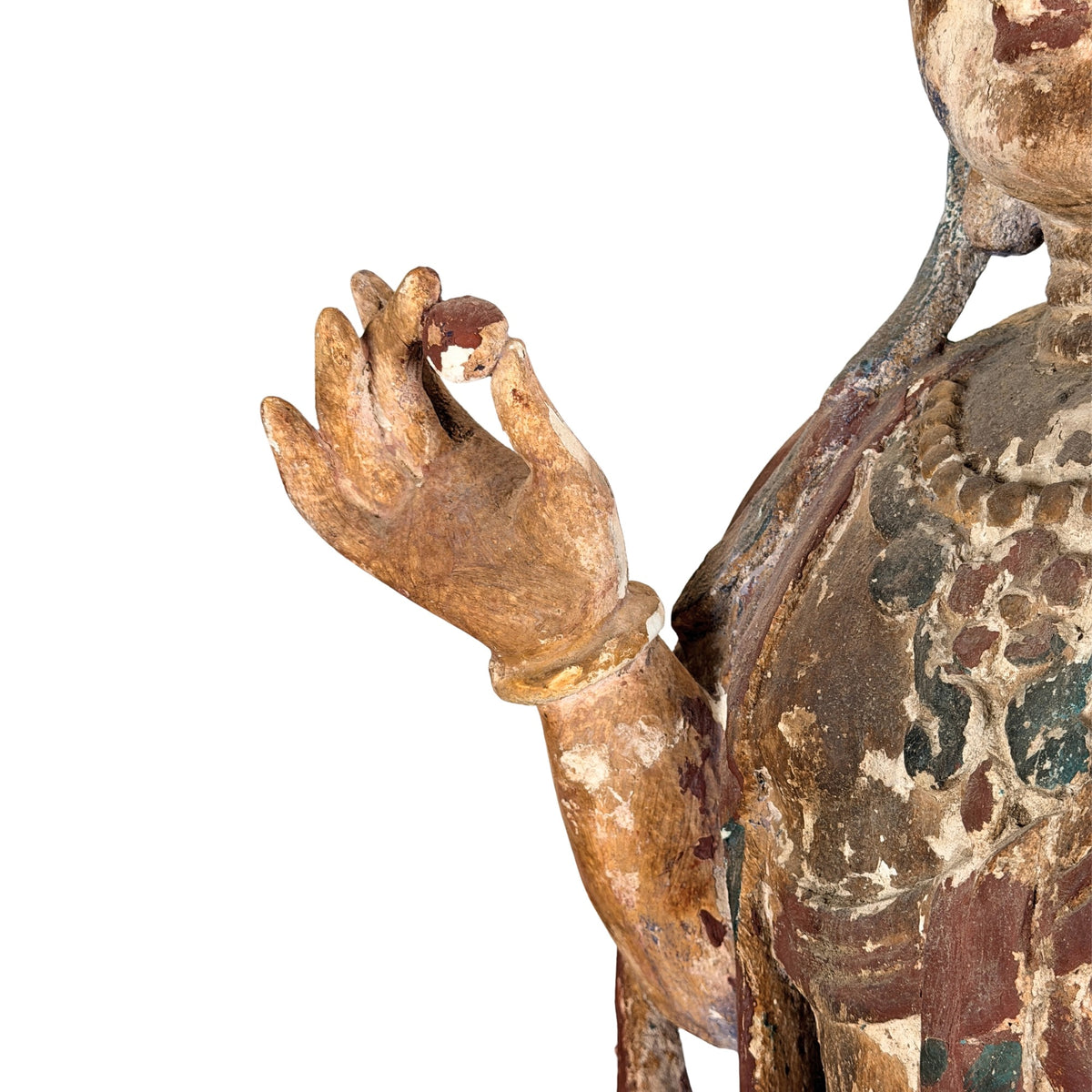 Detail von Kopf und Gesicht aus linker Perspektive