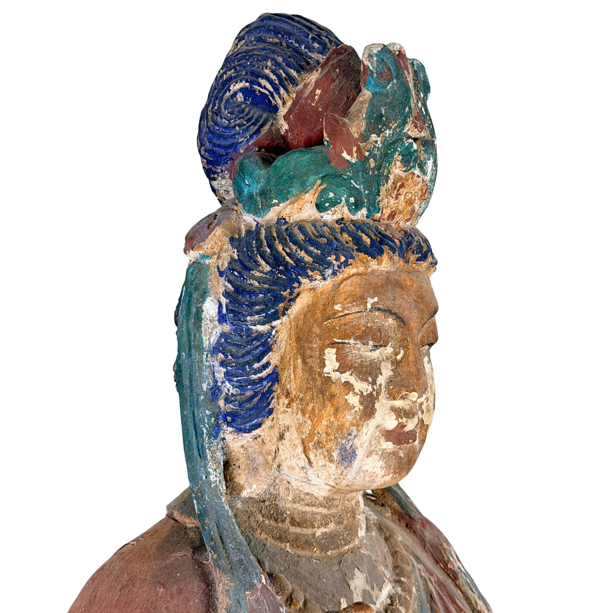 Linkes Profil von Gesicht und Kopfschmuck