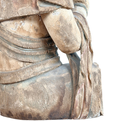 Detail des rechten Arms und der Zapfenverbindung der Hand
