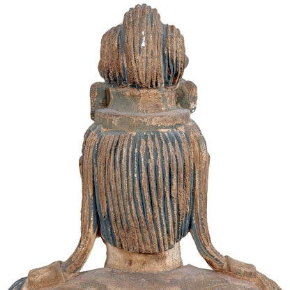 Antike chinesische Guanyin, rechte Seitenansicht