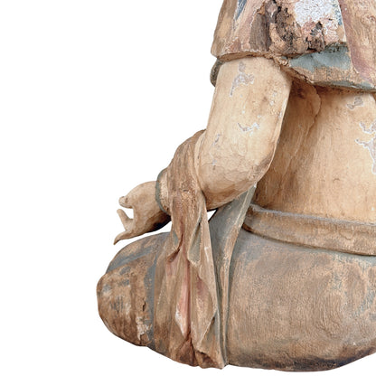 Vollständige Rückansicht der antiken chinesischen Guanyin